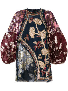 жаккардовый топ с вышивкой Biyan