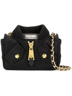 сумка на плечо в форме куртки-бомбер Moschino