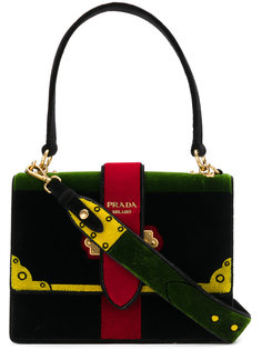 сумка-тоут с эффектом тромплей Prada
