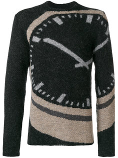 свитер с принтом часов Stephan Schneider