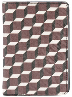 обложка для паспорта с геометрическим принтом Pierre Hardy