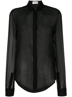 полупрозрачная блузка  Saint Laurent
