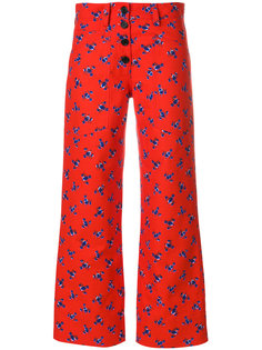 укороченные брюки с цветочным рисунком Kenzo