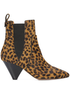 leopard print boots Veronica Beard