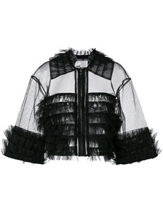 укороченный жакет с отделкой оборками Comme Des Garçons Noir Kei Ninomiya