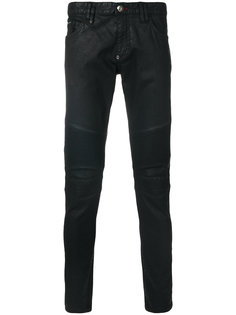 джинсы с вощеным эффектом Philipp Plein