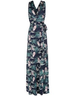 foliage print long dress Tufi Duek