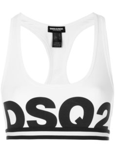 спортивный бюстгальтер с логотипом Dsquared2