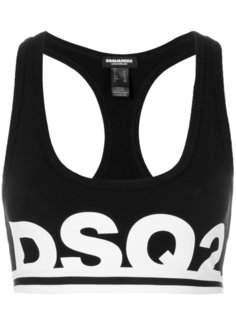 спортивный бюстгальтер с логотипом Dsquared2