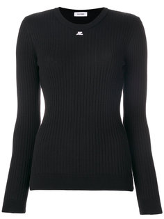 трикотажный топ в рубчик Courrèges