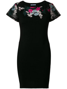 платье с цветочной вышивкой Blumarine