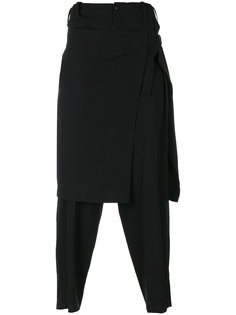 брюки с декоративной юбкой Yohji Yamamoto