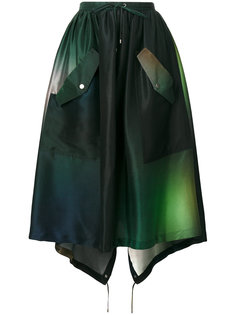 юбка в стиле милитари на завязках Kenzo