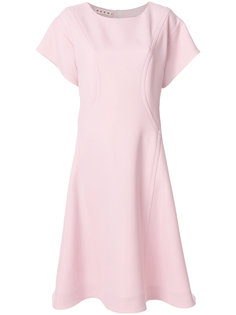 расклешенное платье с короткими рукавами Marni