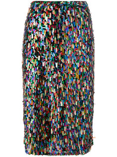 декорированная юбка миди Odeeh