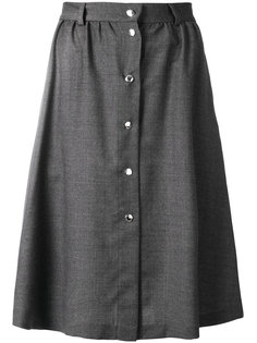 расклешенная юбка на пуговицах  Maison Kitsuné