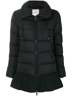 дутая куртка с шерстяной отделкой  Moncler