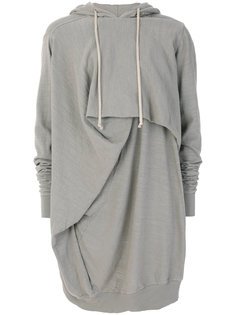 худи джерси с драпировками Rick Owens DRKSHDW