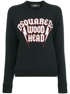 толстовка с принтом Wood Head Dsquared2