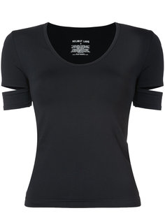 strap sleeve T-shirt Helmut Lang