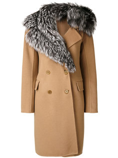 пальто с меховым воротником  Ermanno Scervino