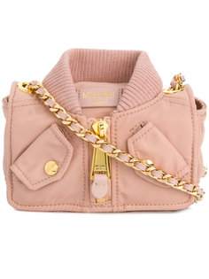 сумка на плечо в байкерском стиле Moschino
