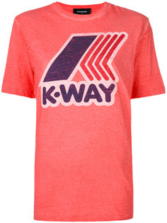 футболка с принтом K-Way Dsquared2