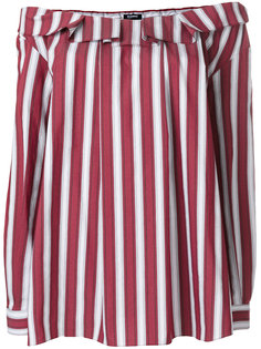 блузка в полоску с открытыми плечами  Jil Sander Navy