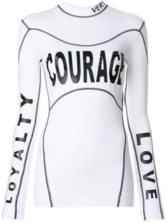 топ Courage Loyalty Love Versace