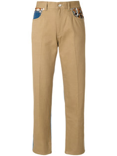 брюки с карманами в стилистике пэчворк Sonia Rykiel