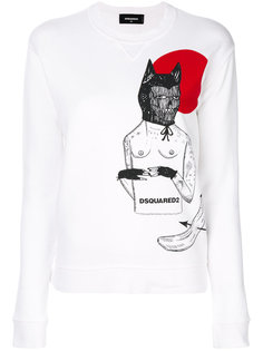 толстовка с принтом  Dsquared2