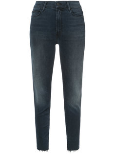 frayed stepped hem jeans Mother