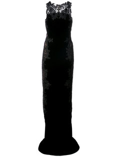 платье с кружевной отделкой Marchesa