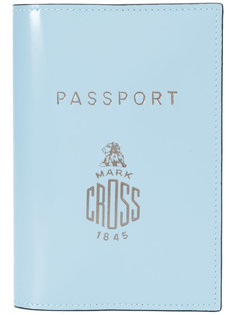 обложка для паспорта с логотипом Mark Cross