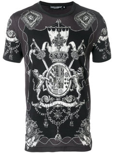 футболка с принтом эмблемы Dolce &amp; Gabbana