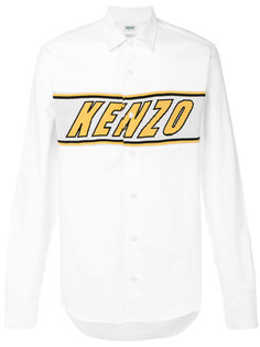 рубашка с вышивкой логотипа Kenzo
