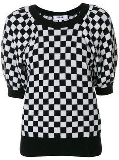 свитер в клетку  MSGM