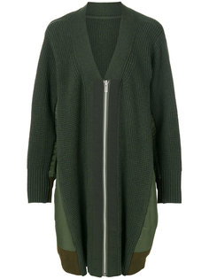 вязаная куртка свободного кроя Sacai