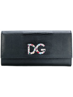 кошелек с откидным клапаном и фирменной бляшкой Dolce &amp; Gabbana