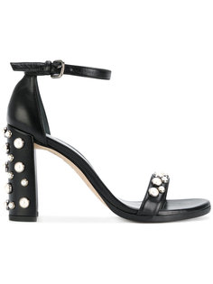 босоножки с жемчужными деталями Stuart Weitzman