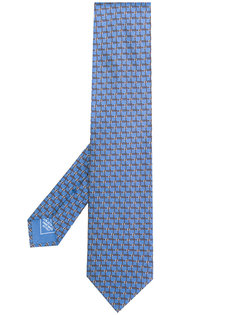 галстук с мелким принтом Brioni