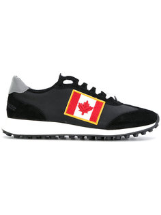 кроссовки с нашивкой канадского флага Dsquared2