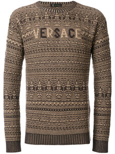 джемпер с логотипом Versace