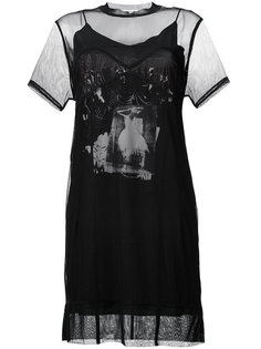 сетчатое платье с графическим принтом  McQ Alexander McQueen