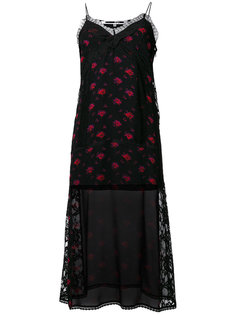 платье на тонких лямках с цветочным принтом McQ Alexander McQueen