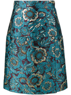 юбка с жаккардовым цветочным узором Dolce &amp; Gabbana