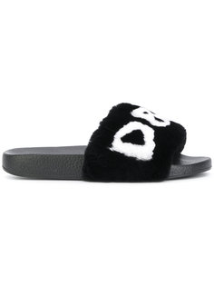 шлепанцы с логотипом Dolce &amp; Gabbana