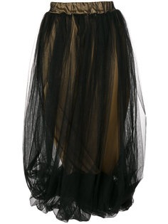 драпированная юбка с верхним слоем из тюля Nostra Santissima