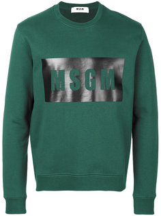 толстовка с принтом-логотипом MSGM