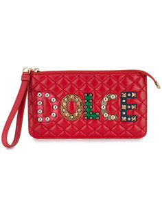 стеганый клатч с заклепками Dolce &amp; Gabbana